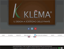 Tablet Screenshot of klema-international.com